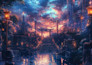 draw anime background for visual novel, vtuber or game
